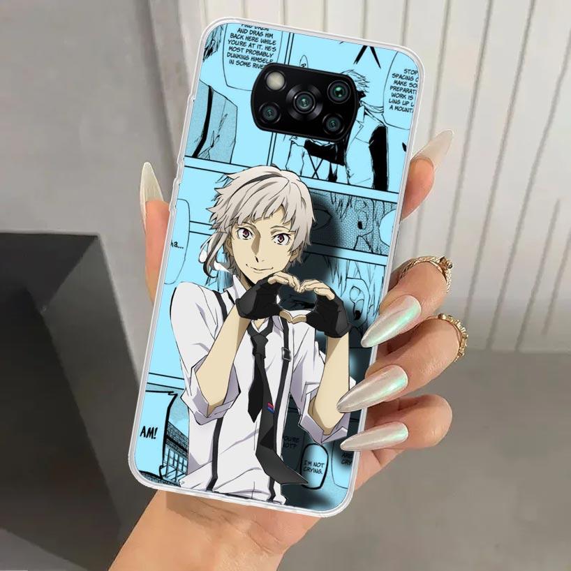 Чехол для телефона Bungo Stray Dogs Манга для Xiaomi Poco X5 X6 X7 Pro F7 Ultra M7 Redmi 15 15C 13 13C 12 12C 10 10A 10C 9 9A 9C 9T Shel