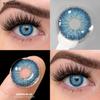 Eyeshare Contact Lenses Colored Contact Lenses for Brown Eyes Natural Beauty Pupils Yearly 14.5mm Big 2pcs Soft