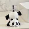 Refillable Panda Soap Dispenser with Pump Refill Multipurpose Easy Use Resin Liquid Container