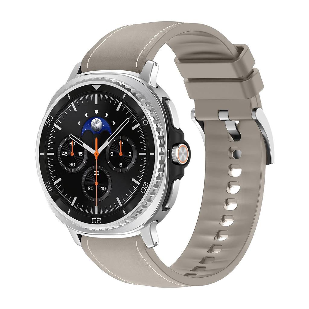 Совместимый кожаный и силиконовый ремешок для Samsung Galaxy Watch 8/8 Classic