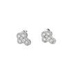 Personality Street Zircon Six-diamond Cross Earrings Women's High-end Sense Light Luxury Trendy Men's Diamond-encrusted Ear Jewelry 2026