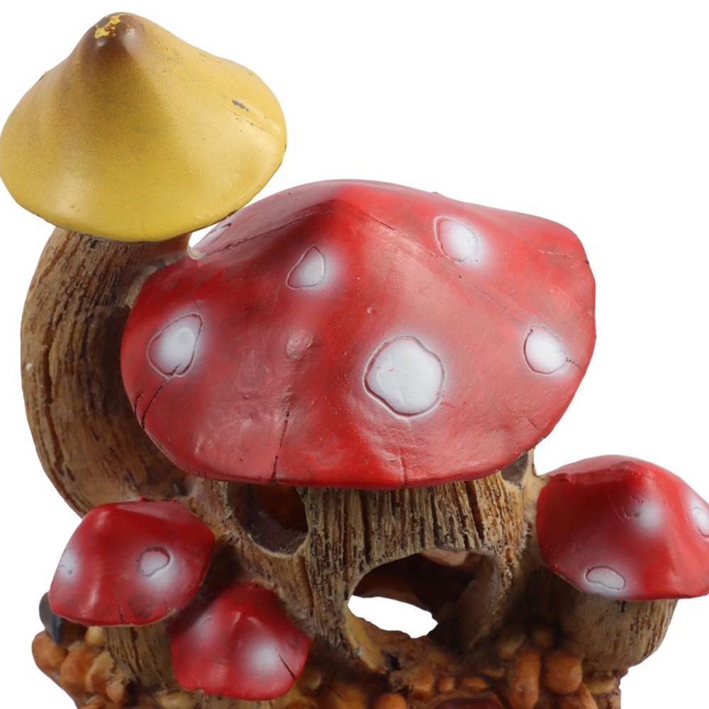 Многоцветный Грибной Домик Аквариумные Декорации Смола Аквариумная Декорация Смола Ракушечный Домик