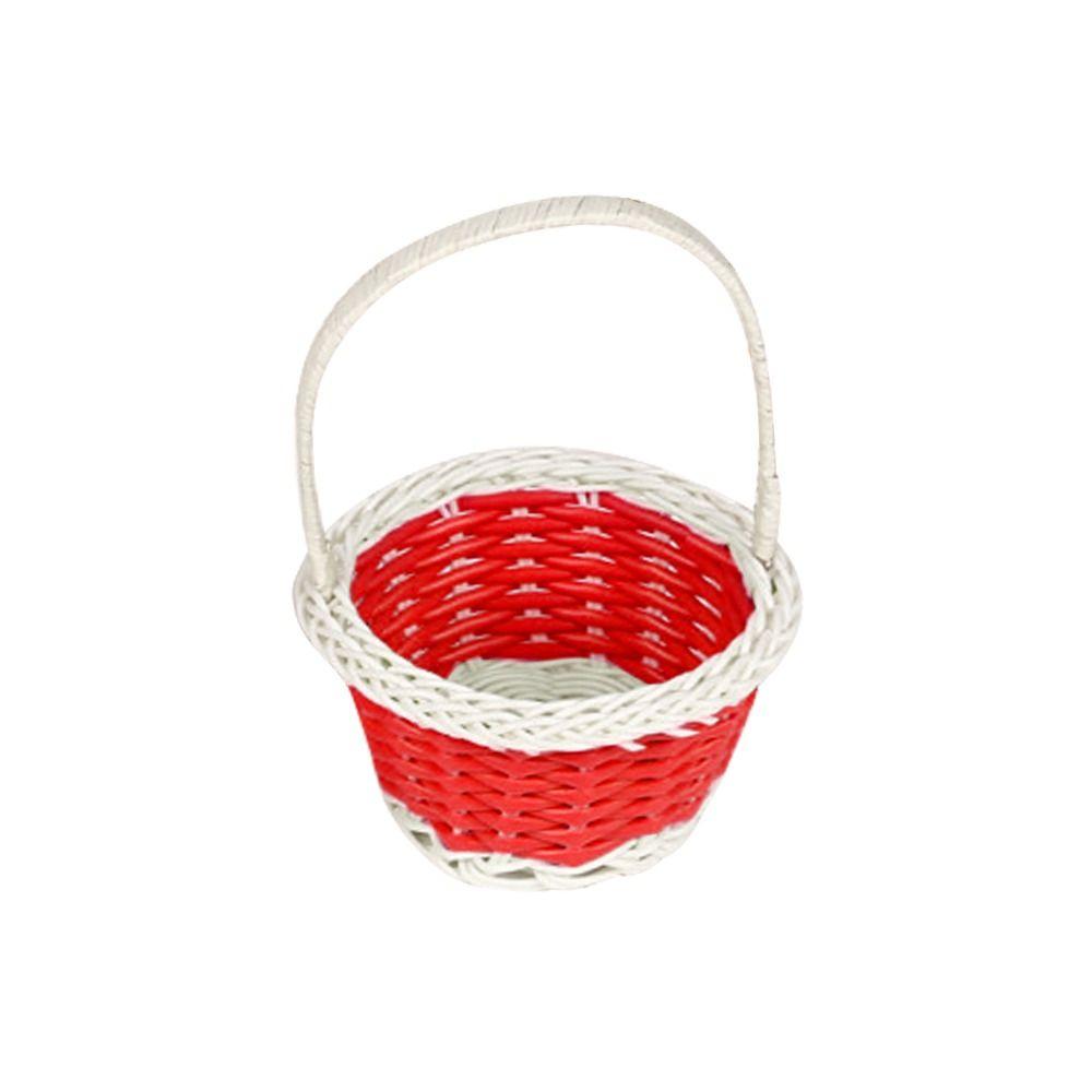 Корзина для хранения цветов из ротанга, круглая/в форме сердца, плетеная корзина для цветов для дома, свадьбы