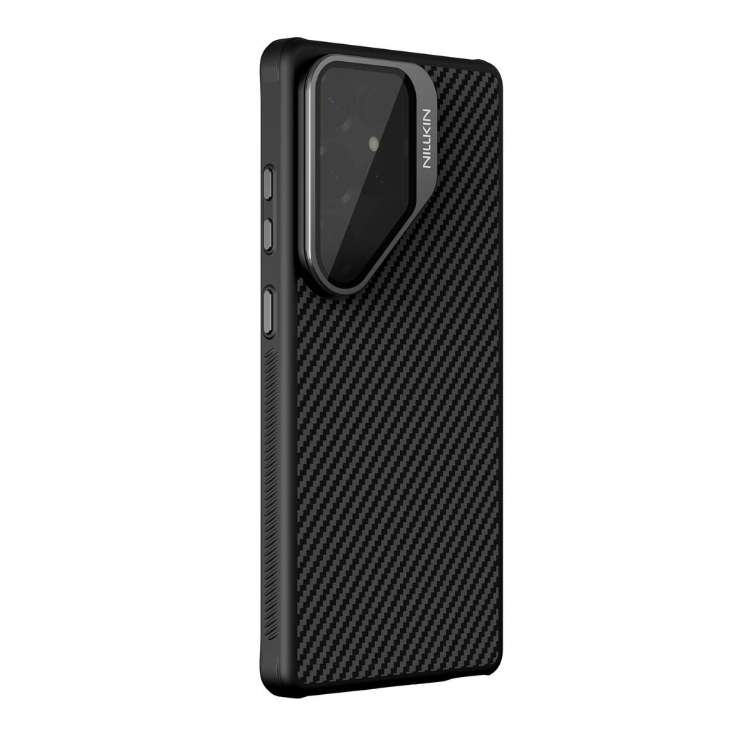 NILLKIN Для Samsung Galaxy S25 Ultra Магнитный Чехол ТПУ + Арамидное Волокно Защита Камеры Подставка Чехол для Телефона