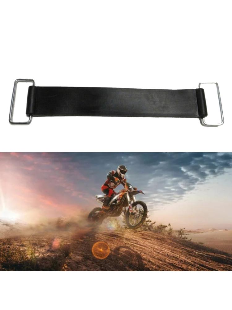 Нескользящая резиновая лента для аккумуляторных ремней, 7 дюймов x 1 дюйм, черная резиновая лента с фиксированным держателем для аккумулятора для мотоцикла и квадроцикла