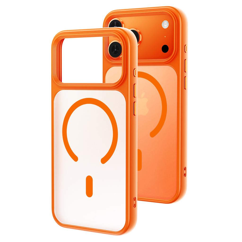 Для iPhone 17 Pro Магнитный чехол с покрытием Soft-touch из PC + TPU Чехол для телефона Совместимый с MagSafe