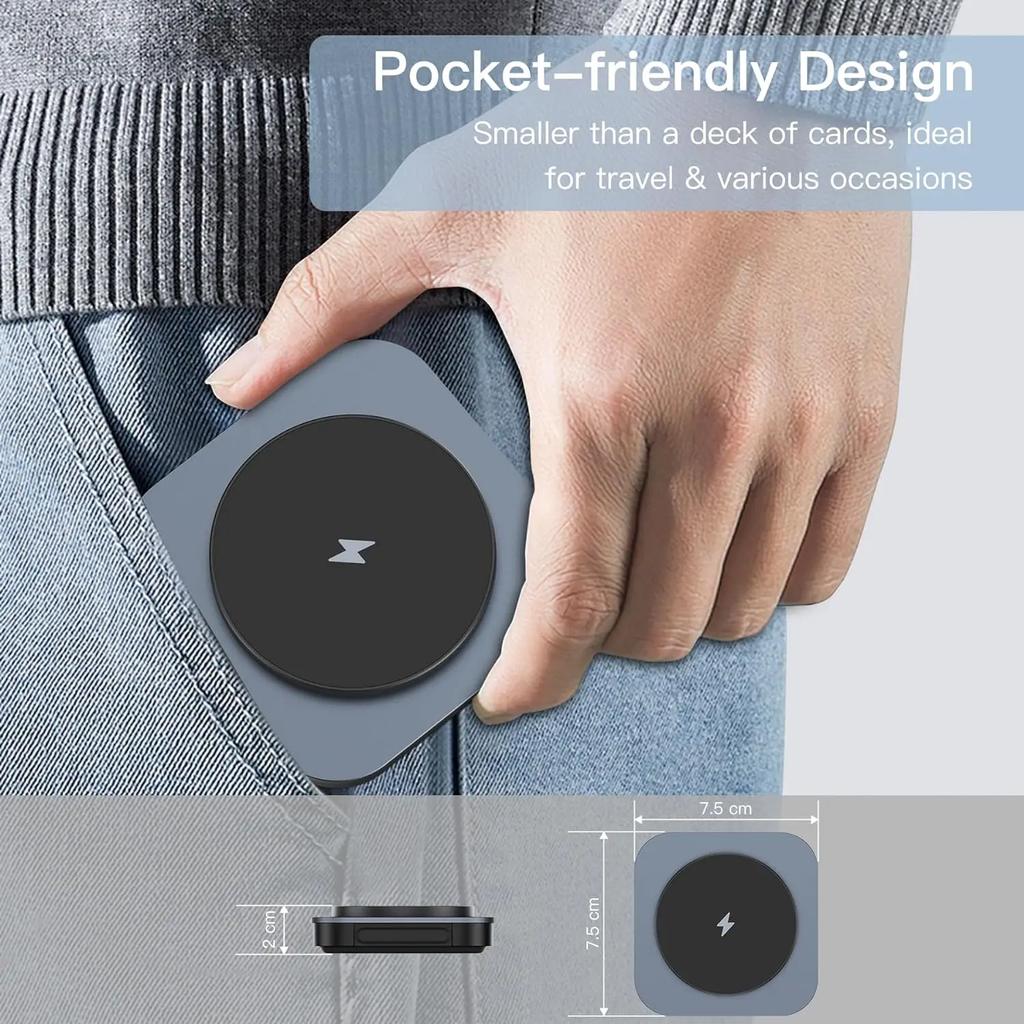 3 in 1 Foldable Magnetic Wireless Charger Stand For Magsafe iPhone 15 14 13 12 Apple Watch 8 7 Airpods Pro Fast Charging Station