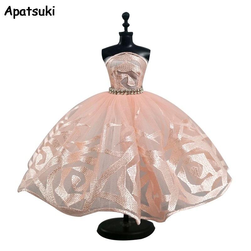 Высококачественное балетное платье-пачка для куклы Барби, одежда 1/6, аксессуары для кукол, 3-слойная юбка со стразами, праздничное платье, игрушка