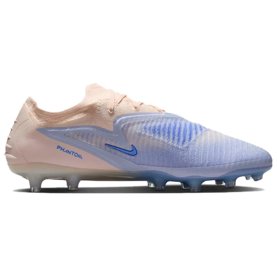 Nike Phantom 6 Elite LV8 Удобный Универсальный AG (Резиновые короткие шипы) Футбольные кроссовки Унисекс Светло-розовый Синий IR2327-008