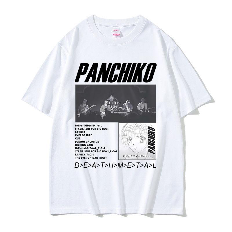 Panchiko DEATHMETAL Album Graphic Print Tshirts Unisex Women Vintage Casual Cotton T Shirts Male Rock Music Band Oversized Tshirt