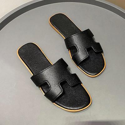 Женские тапочки на плоской подошве, классические модные сандалии, кожаные женские тапочки для отдыха на природе, для путешествий, отпуска, пляжные шлепанцы, женские туфли Zapatos De Mujer