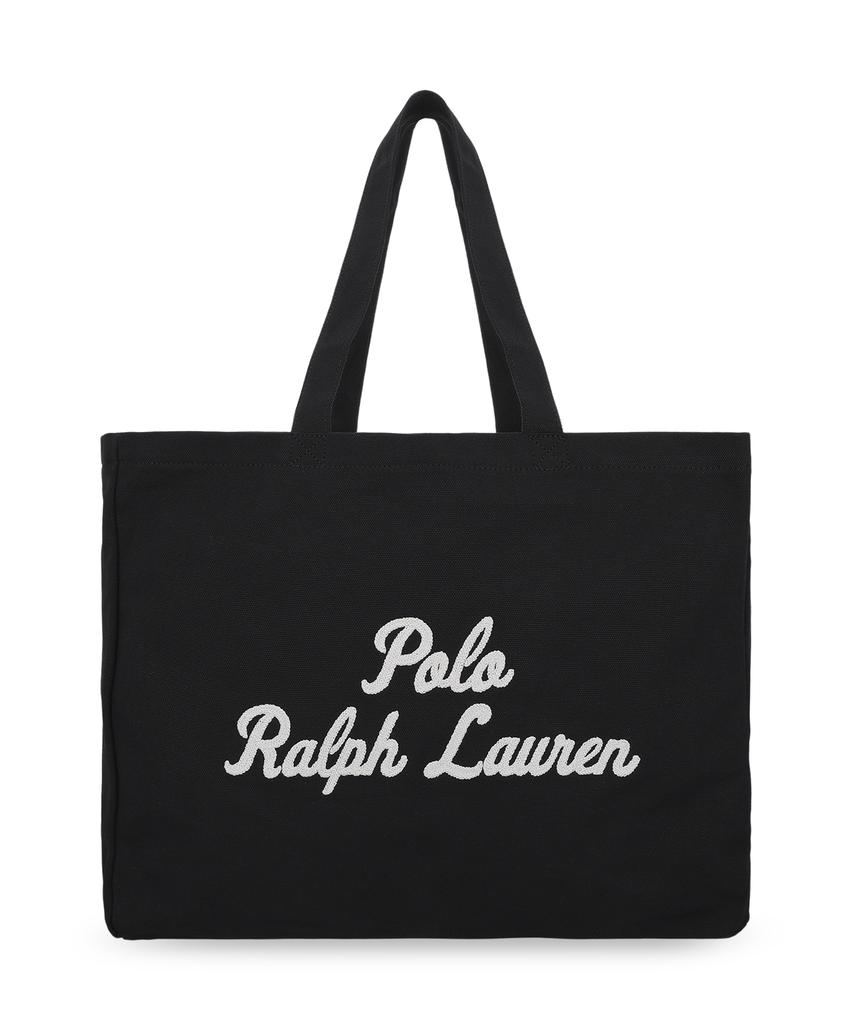 Polo Ralph Lauren Embroidered Canvas Tote - Black