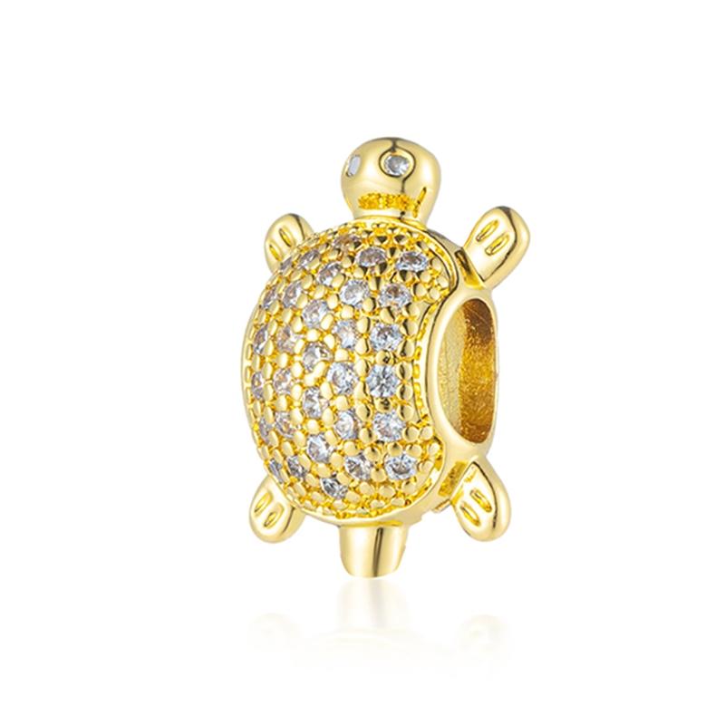 НОВЫЕ блестящие круглые бусины-шармы с позолотой, подходят для оригинального серебряного браслета, DIY украшения, подарок, бант, двойное сердце, подвеска