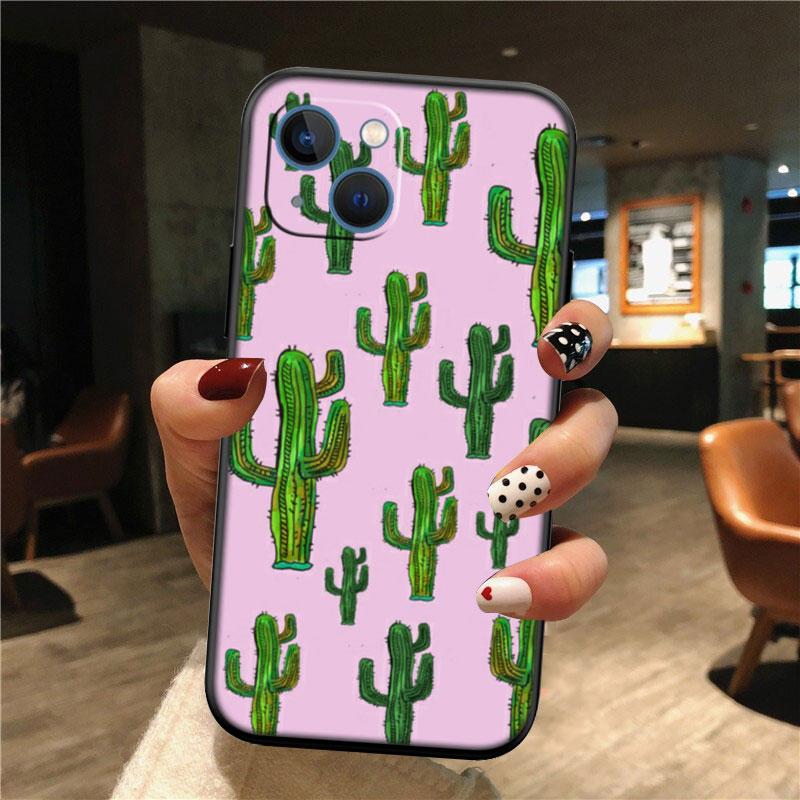IK74 Watercolour Cacti New High-End Shell Phone Case for Redmi Note 13 14 Pro+ Plus A3 A3X 13X 13C 13R 14S 14C 14R