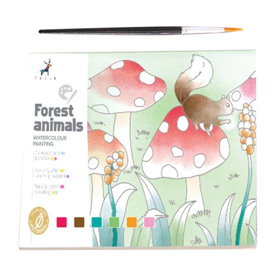 Раскраска акварелью для детей Малыши Карманная живопись без беспорядка Граффити Бумага Искусство Ремесла Набор для рисования с кисточками Краски для путешествий