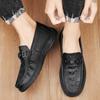 Мужская кожаная обувь Деловая формальная обувь Британский стиль Черная Повседневная кожаная обувь для мужчин JZ-2629