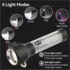 Telescopic Zoom Flashlight Rechargeable Portable Multifunctional Outdoor Strong Light Flashlight