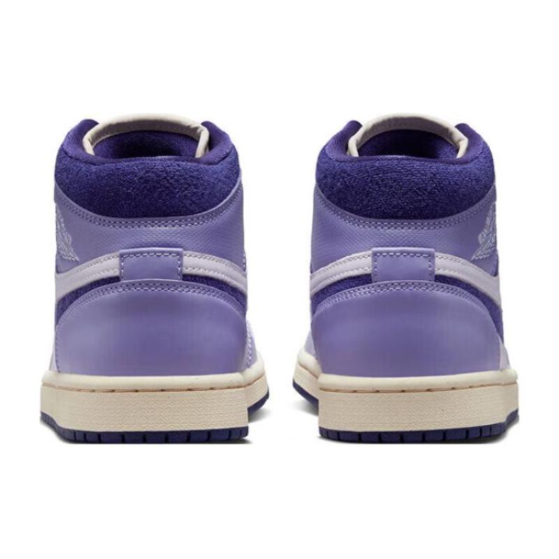 Jordan 1 Mid Se Шенилл Небесно-голубой Светло-фиолетовый Женские Jordan DZ3745-500