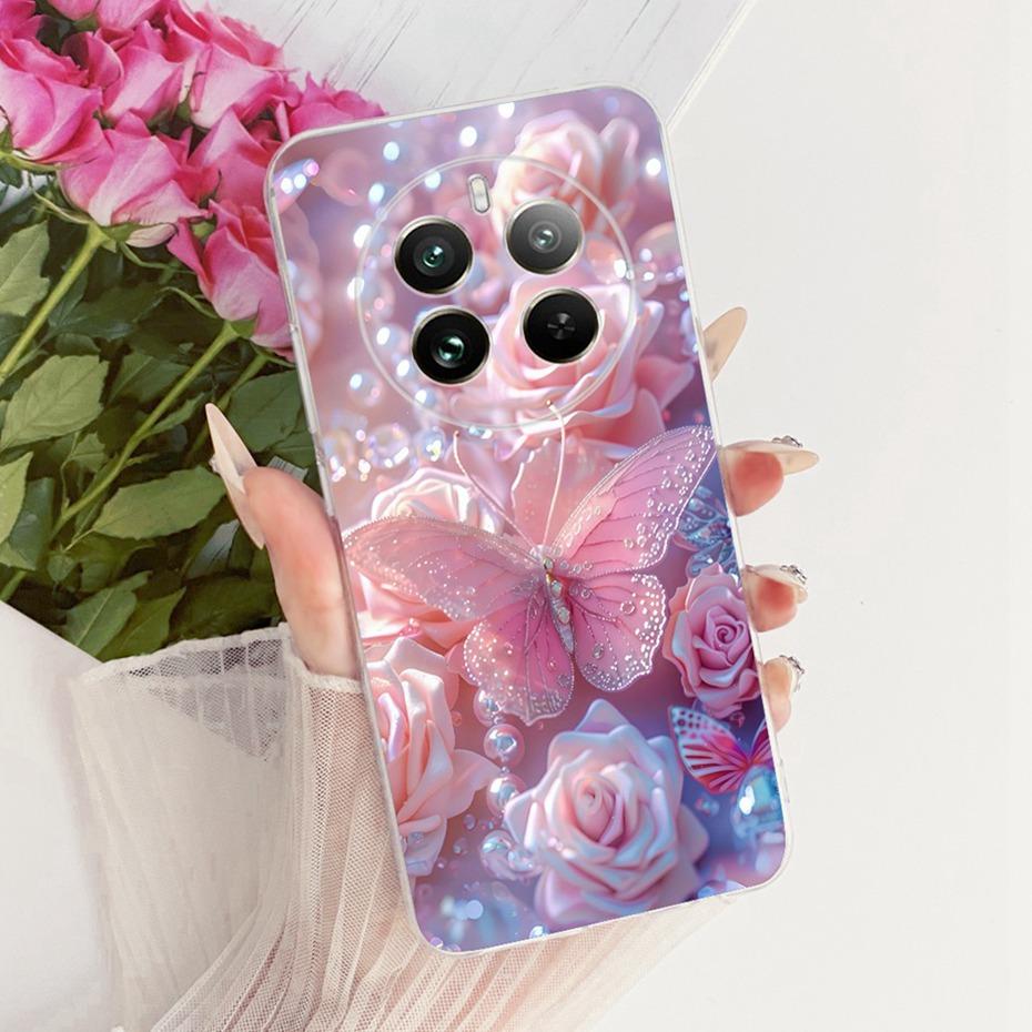 Милый Чехол с Принтом для Realme 12 Pro+ / 12 Pro Мягкий Силиконовый TPU Чехлы для Realme 12Pro Plus 5G Чехлы-Бамперы
