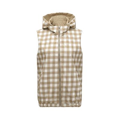 Двусторонний жилет с воротником-стойкой для женщин на весну и осень