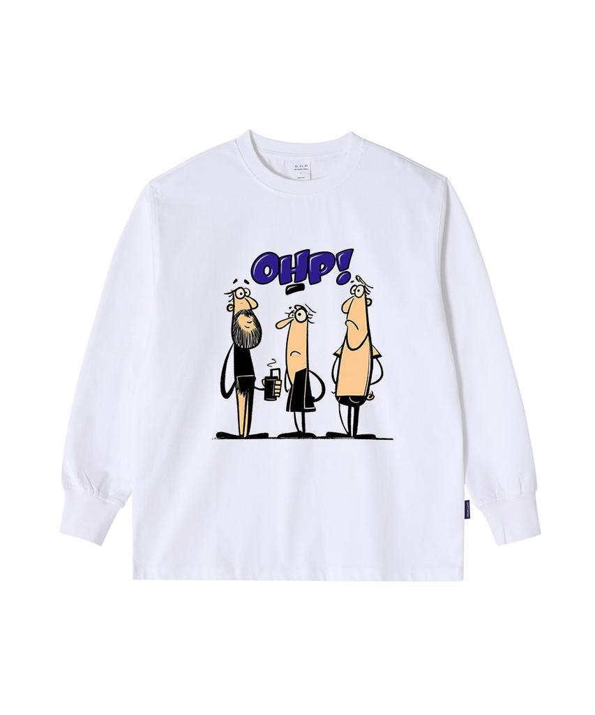 OHP Ohpxaidaeve Ohp Friends Crew Neck Long Sleeve T-Shirt