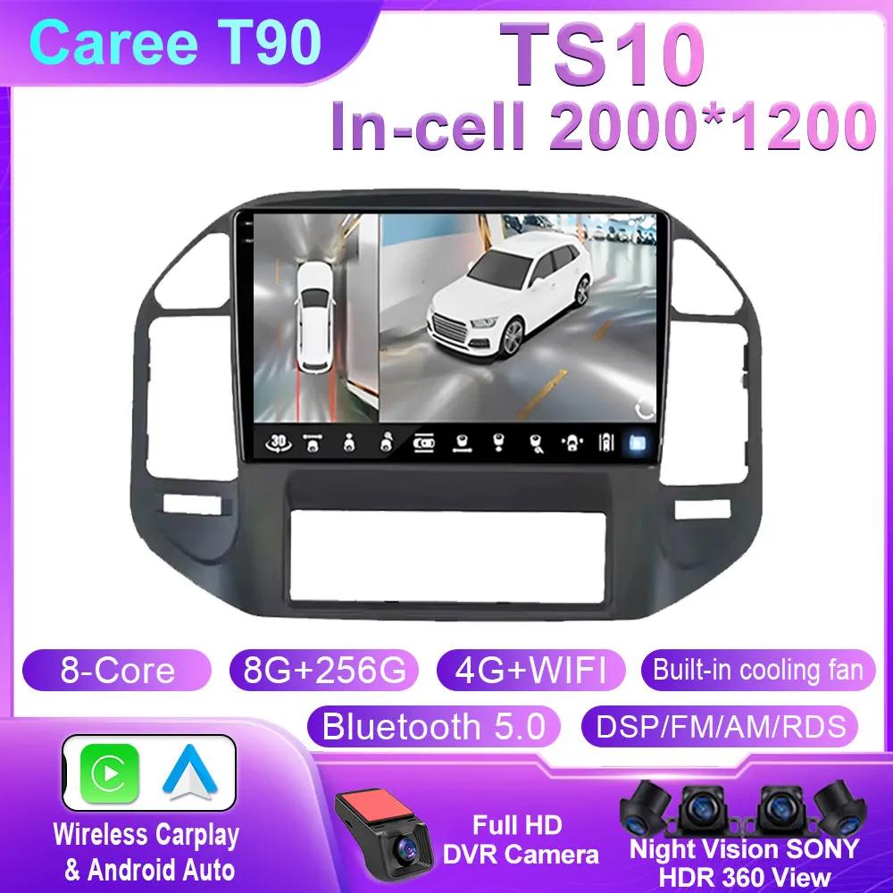 Головное устройство Android для Mitsubishi Pajero 3 V70 V60 1999-2006 Автомобильное радио Carplay Мультимедиа GPS Навигация WIFI+4G Нет 2din DVD