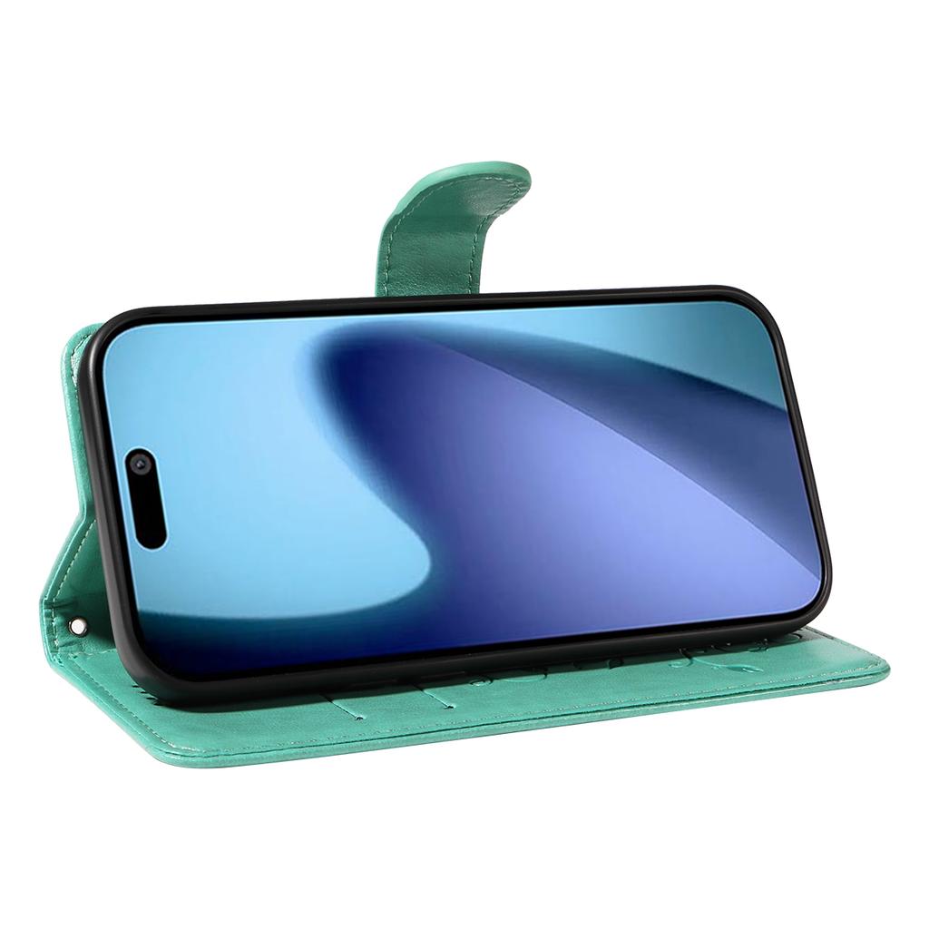 Чехлы из ПУ кожи для iPhone 17 Air с цветочным узором, кошельком-подставкой, чехол для телефона со шнурком