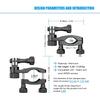 360 Degrees Rotary Aluminum Bike Bicycle Handlebar Mount for Gopro Hero 13 12 11 10 9  4Session 1/4 Screw Action Camera Mounting
