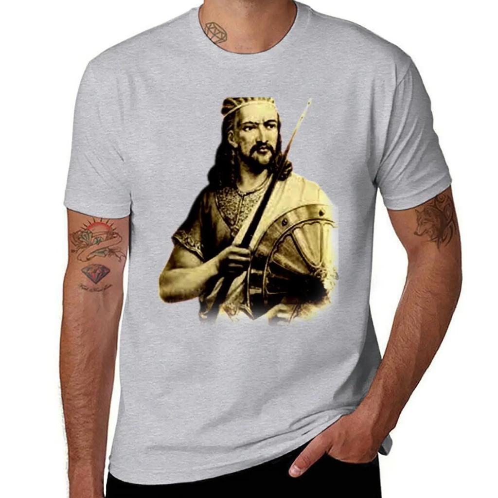 King of Ethiopia-Atse tewodros T-Shirt graphic t shirts anime clothes Men's t shirts