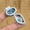 925 Silver Natural Copper Multi Turquoise Trendy Vintage Mother Pendant Jewelry