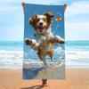 New, Double-sided Velvet Beach Towel Quick-drying Sports Towel Printed Bath Towel
