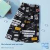 Zaishuo Men's Pure Cotton Shorts, Summer Beach Pants, Suitable for Home Wear And Outdoor Use, Trendy Printed Five-Point Shorts, Casual Loungewear