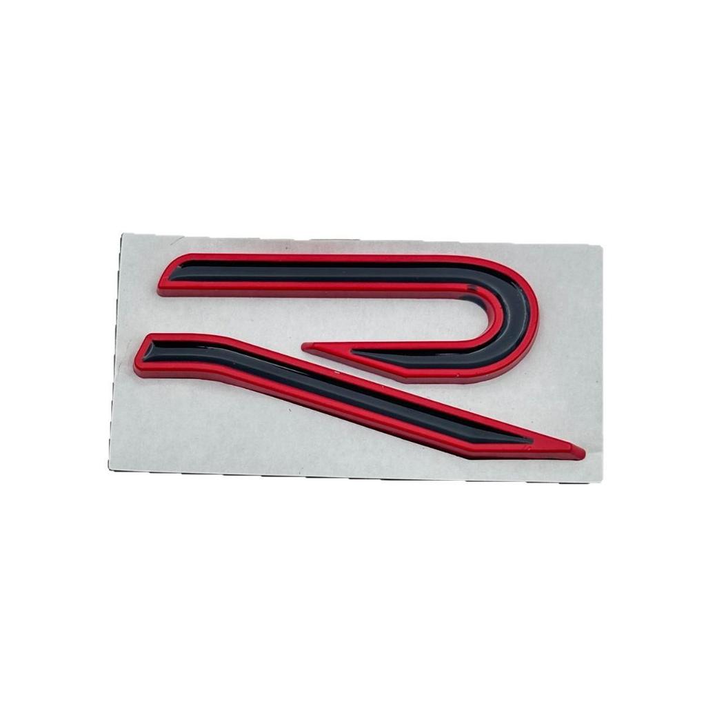 Black Warrior Golf 8 R-Line Rear Emblem - GTI English Letters Car Modification