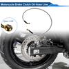 Motoforti 100cm Motorcycle Brake Clutch Oil Hose Line Silver Tone 1 Pc