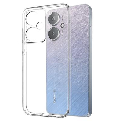NORTHJO Чехол для Xiaomi Redmi 13C 5G Противоцарапная ТПУ накладка для телефона с защитной пленкой из закаленного стекла
