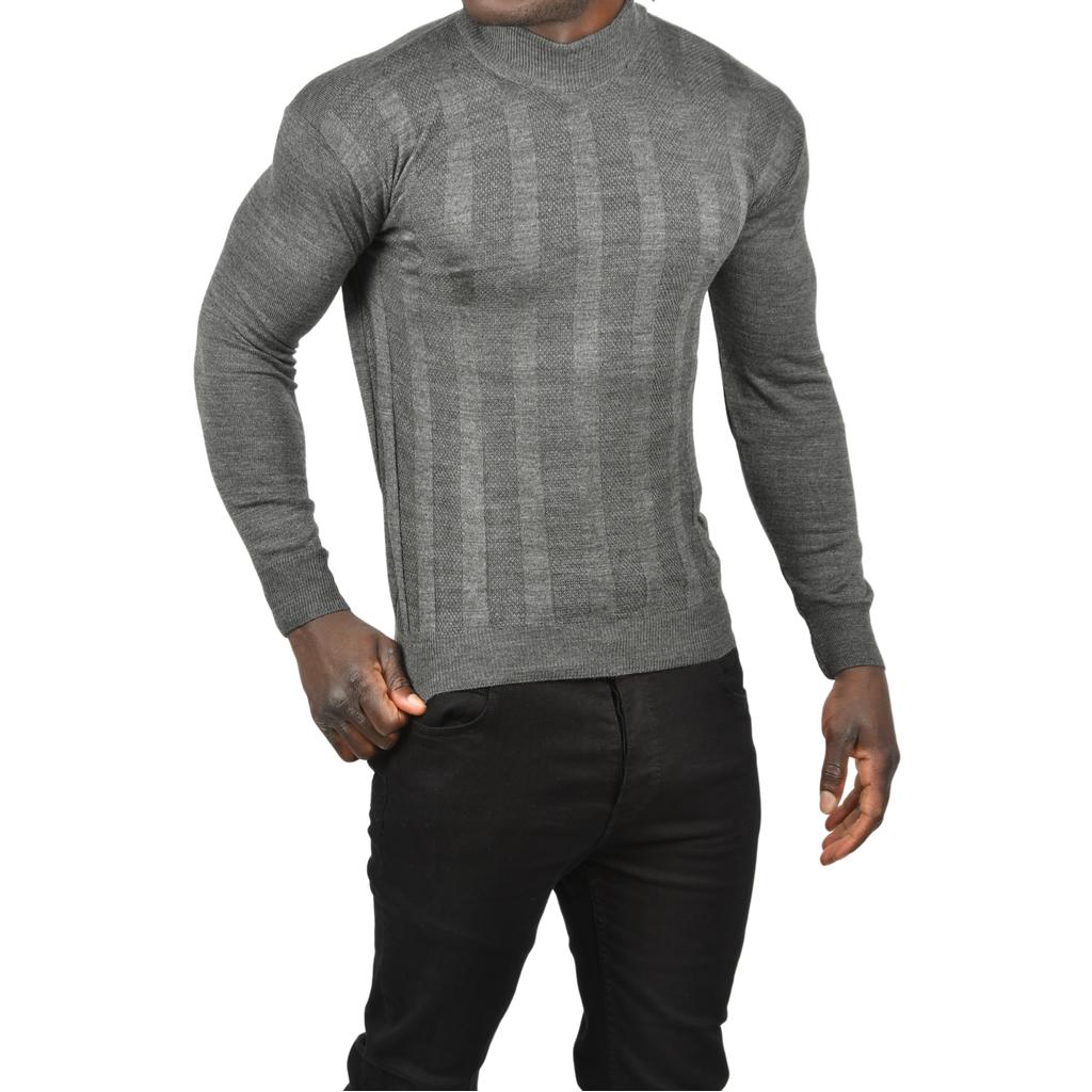 DeepSEA Çizgi Desenli Yarım Balıkçı Yaka Triko Boğazlı Kazak 2505513