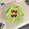 Children's Casual Short-sleeved T-shirt - Summer Girl's Cute Cherry T-shirt