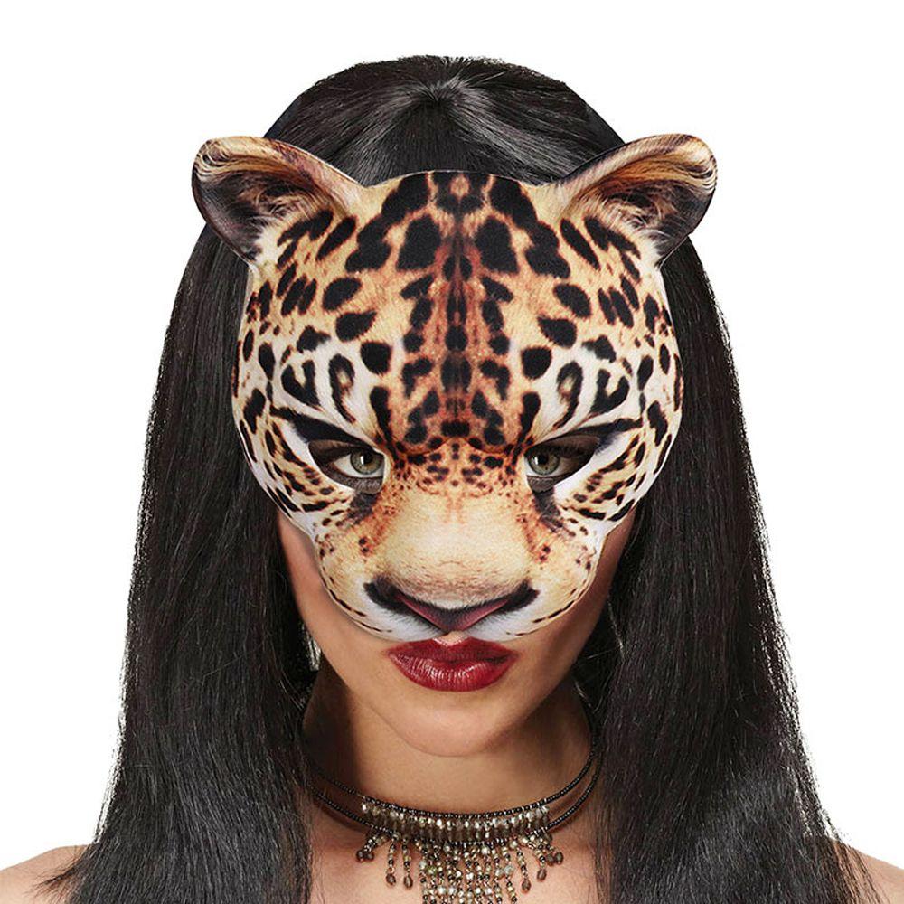 Leopard Animal Pattern For Dance Leopard Mask Masquerade Cosplay Props Halloween Decoration Mask