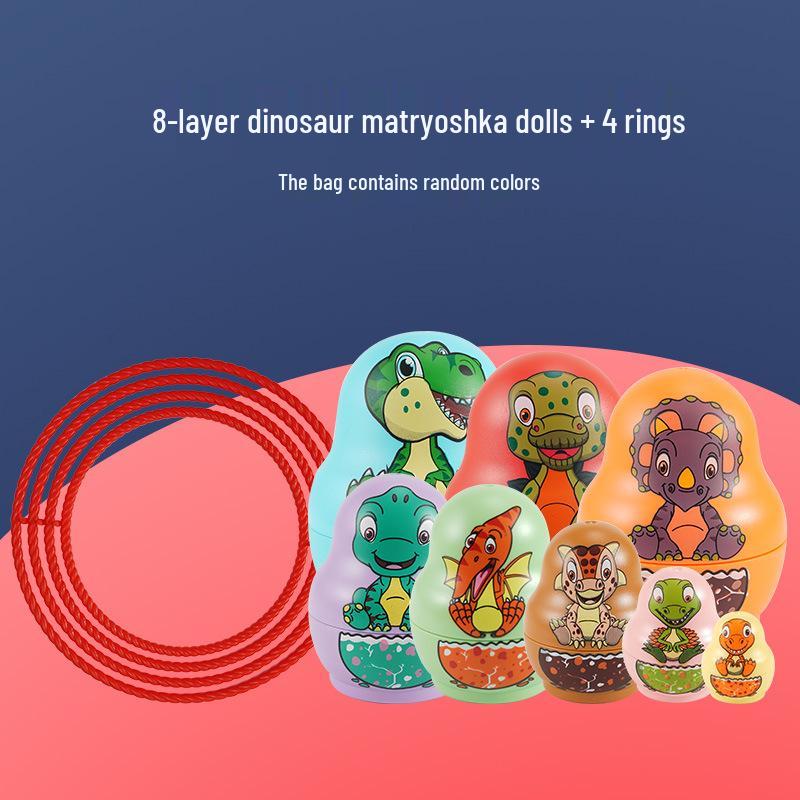 Радужные матрешки для малышей | Обучающая игрушка-кольца для детей | Подарок для возраста 1-2 года