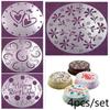Kitchen Making Baking Supplies  Creative DIY 4 Styles High Quality Flower Heart Spray Stencils Birthday Cake Mold Decorating