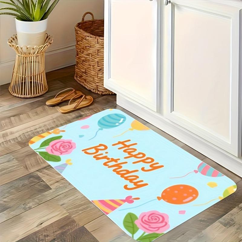 1 шт. Коврик для кухни с сафари-алфавитом, Нескользящий коврик для двери, Поп-дизайн, Коврик для ванной, Коврик для ванной, Ковер для дома, Раковина, Прачечная, Декорери