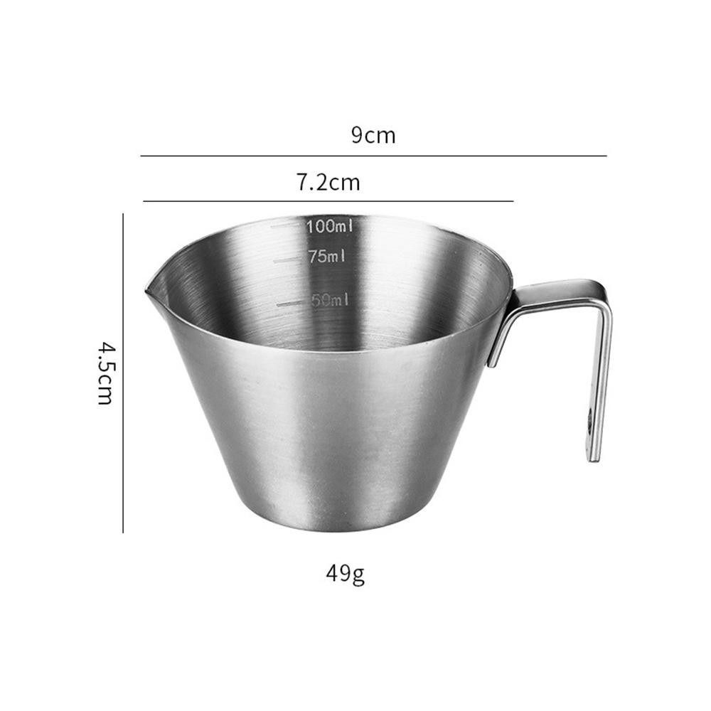 Kitchen Tool Espresso Shot Cup 304 Stainless Steel Measure Mug Durable Coffee Measuring Cup