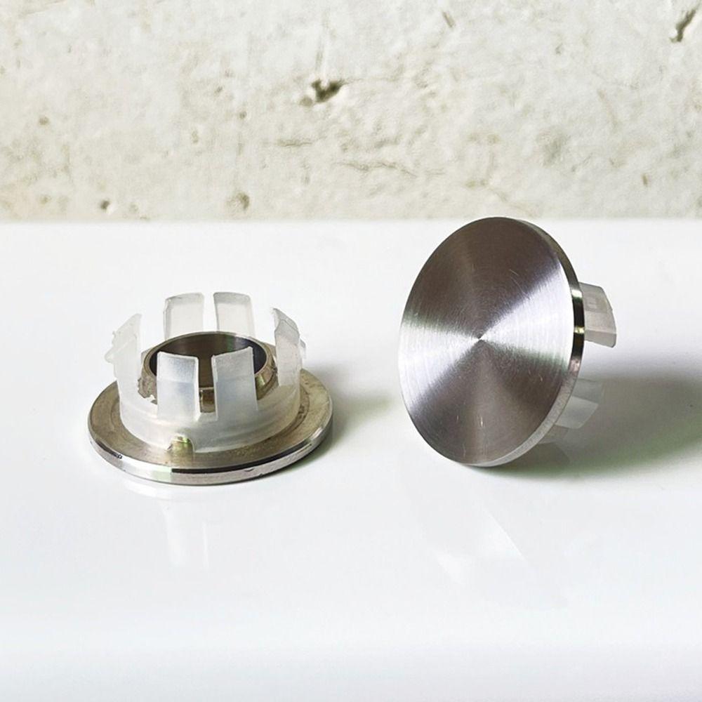Round Sink Overflow Covers Replacement Sink Hole Cover Trim Ring Cap  Kitchen Bathroom Supplies