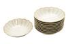 New Tableware 17cm Shallow Bowls Set of 10 [Commercial Set] Food-Enhancing Series (Titanium White) -