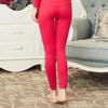 Женские леггинсы большого размера из гребенного хлопка, облегающие, однотонные, теплые, осенние