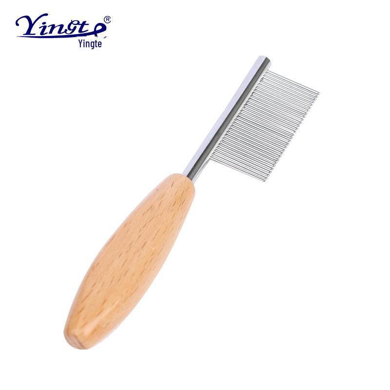 Dual Pet Grooming Comb: Designed for Dog & Cat Facial Hair, Dense Teeth, Narrow Spacing, Small & Mini for Precision Grooming.