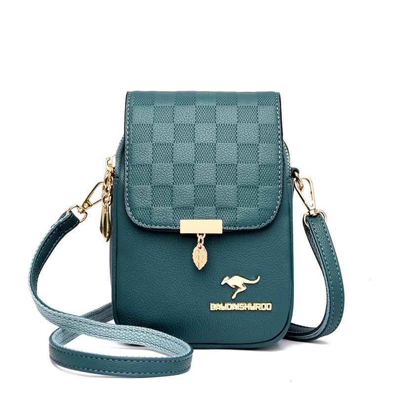 Новый стиль женской сумки для мобильного телефона, тисненая сумка через плечо на одно плечо, модная летняя сумка для мамы среднего возраста