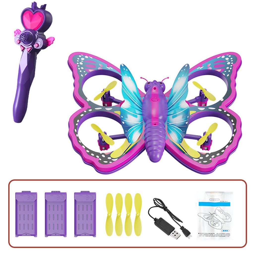 Мини-дрон для детей и начинающих, игрушечный дрон с дистанционным управлением, 2,4 ГГц, автоматическим зависанием, светодиодной подсветкой,