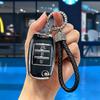 Чехол для ключа автомобиля Kia Optima Sorento Cerato Soul Forte Seltos K3 K2 K5 Ceed Rio 3 Sportage из ТПУ Для Hyundai Avante Santa