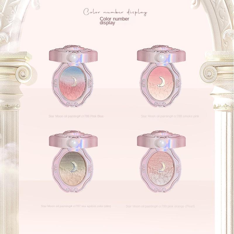 Colorrose Рельефные румяна Nude Натуральный румяна Стойкая палитра с градиентным цветом Хайлайтер Оптовые косметические продукты